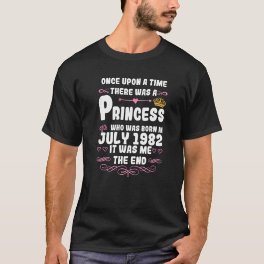 Er was eens een prinses juli 1982. t-shirt (Voorkant)