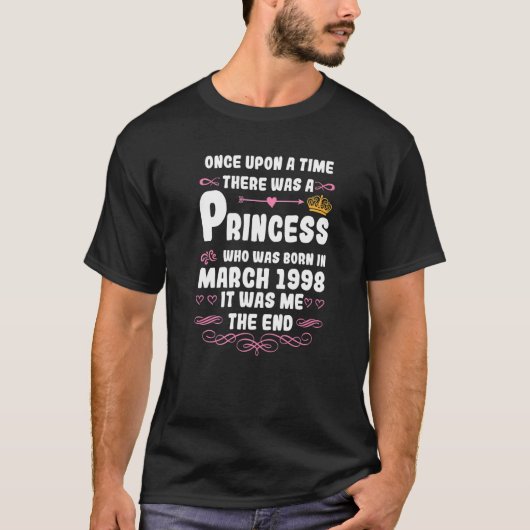 Er was eens een prinses van maart 1998 B T-shirt (Voorkant)