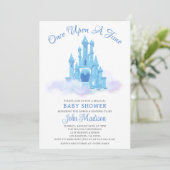Er was eens een sprookje Baby Boy Shower Castle Kaart (Staand voorkant)