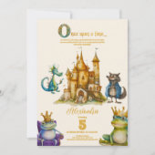 Er was eens een sprookjesachtige verjaardag kaart (Voorkant)