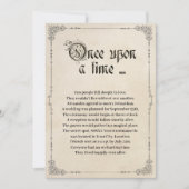 Er was eens een sprookjesbruiloft kaart (Voorkant)