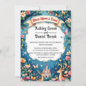 Er was eens een sprookjeshuwelijk in Woodland Cast Kaart (Voorkant)