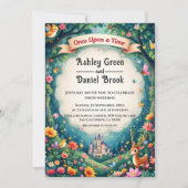 Er was eens een sprookjeshuwelijk in Woodland Cast Kaart (Voorkant)