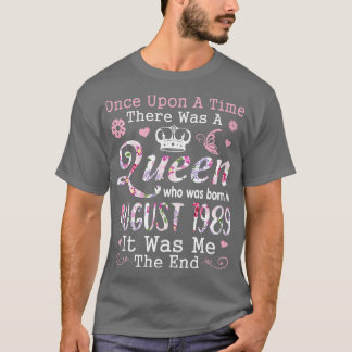 Er was eens een vrouw die in augustus geboren was t-shirt