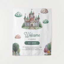Er Was Eens Groen Kasteel Pastel Baby Shower