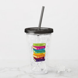 Er Was Eens Iemand Die Van Boeken Hield Acryl Drinkbeker