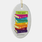 Er Was Eens Iemand Die Van Boeken Hield Keramisch Ornament (Rechts)