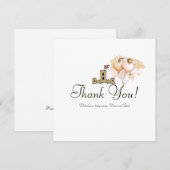 Er was eens in een land van vreugde bedankkaart (Voorkant / Achterkant)