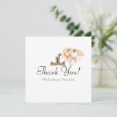 Er was eens in een land van vreugde bedankkaart (Staand voorkant)