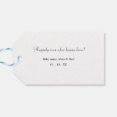 Er was eens in een land van vreugde cadeaulabel (Achterkant Horizontaal)