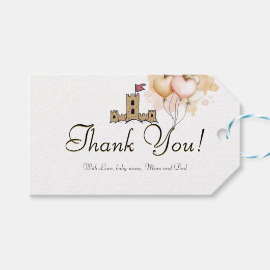 Er was eens in een land van vreugde cadeaulabel (Voorkant (Horizontaal))