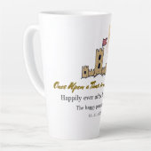 Er was eens in een land van vreugde latte mok (Linkerhoek)