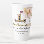 Er was eens in een land van vreugde latte mok (Voorkant)