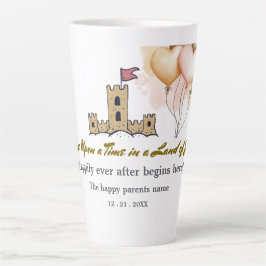 Er was eens in een land van vreugde latte mok