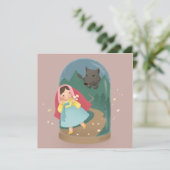 Er was eens: kleine rode motorkap kaart (Staand voorkant)