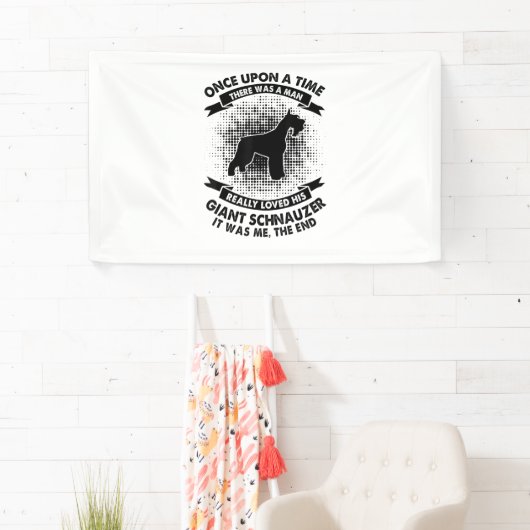 Er was eens Man - Funny Giant Schnauz Spandoek (Insitu)