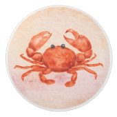 Er was eens met een schattige krabbennaam Kiko Keramische Knop (Voorkant)