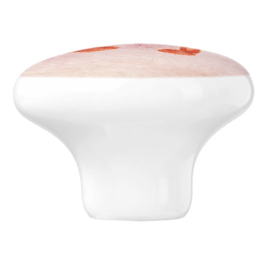 Er was eens met een schattige krabbennaam Kiko Keramische Knop (Zijkant)