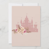 Er was eens Princess Birthday Kaart (Achterkant)