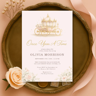 Er Was Eens Prinses Blush Roze Baby Shower Kaart
