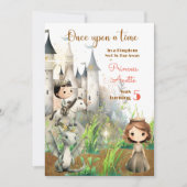 Er was eens, Prinses Verjaardag Uitnodiging (Voorkant)