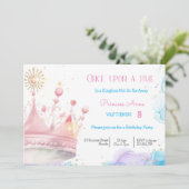 Er was eens, Prinses Verjaardag Uitnodiging (Staand voorkant)