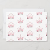 Er was eens, Prinses Verjaardag Uitnodiging (Achterkant)