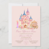 Er was eens Sprookjeskasteel Prinses Verjaardag Kaart (Voorkant)