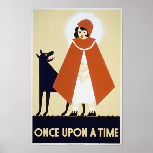 Er Was Eens Vintage WPA Poster (Voorkant)
