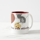 Er was geen creatie roerend tweekleurige koffiemok (Voorkant rechts)