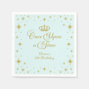 Er Wens Eens Gouden Prinsessen Verjaardag Servet