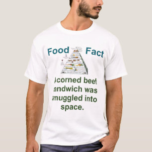 Er werd een corned Beef Sandwish gesmokkeld - voed T-shirt