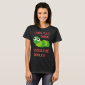 Er werd me verteld dat er appelworm Halloween Co z T-shirt (Voorkant volledig)