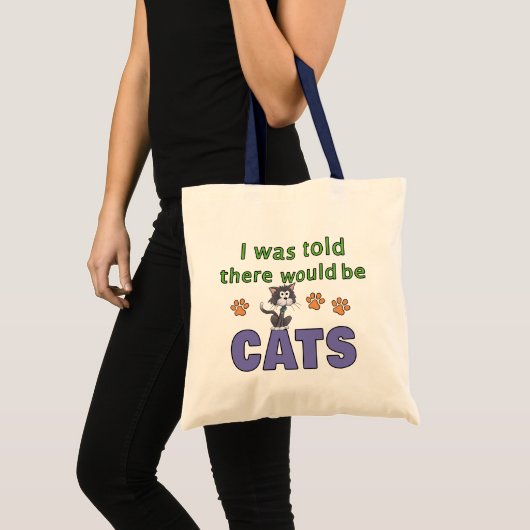 Er werd me verteld dat er CATS zou zijn Tote Bag (Voorkant (product))