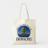 Er werd me verteld dat er draken zouden zijn tote bag (Achterkant)