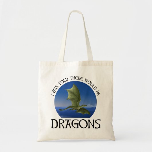 Er werd me verteld dat er draken zouden zijn tote bag (Voorkant)