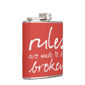 Er worden regels gemaakt voor een gebroken kolf heupfles (Rechts)