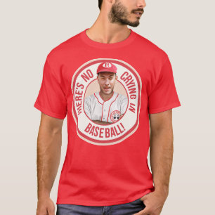 Er wordt geen honkbal gedroogd t-shirt