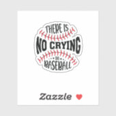 Er wordt geen koekje in honkbal gedronken sticker (Vel)