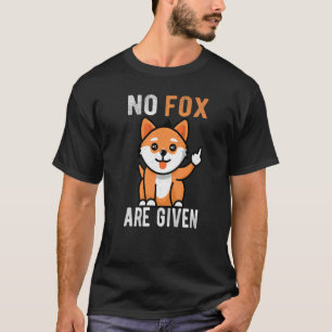 Er wordt geen vos toegediend met middenvinger t-shirt