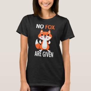 Er wordt geen vos toegediend met middenvinger t-shirt