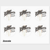 Er wordt geen wapen tegen mij gevormd ronde sticker (Vel)