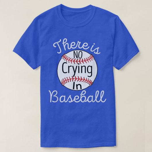 Er wordt niet gedraaid in honkbal. t-shirt (Design voorkant)