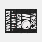 Er Wordt Niet Gehuild Bij Bowling - Grappig Bowlin Fleece Deken (Voorkant (Horizontaal))