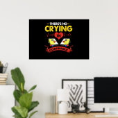 Er Wordt Niet Gehuild Bij Cornhole Poster (Thuiskantoor)
