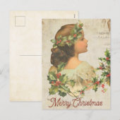 Er wordt ook een bijkantoor van heilig getekend feestdagenkaart (Voorkant / Achterkant)