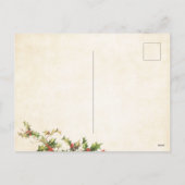 Er wordt ook een bijkantoor van heilig getekend feestdagenkaart (Achterkant)