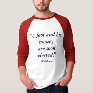 Er wordt snel een pool en zijn geld gekozen t-shirt