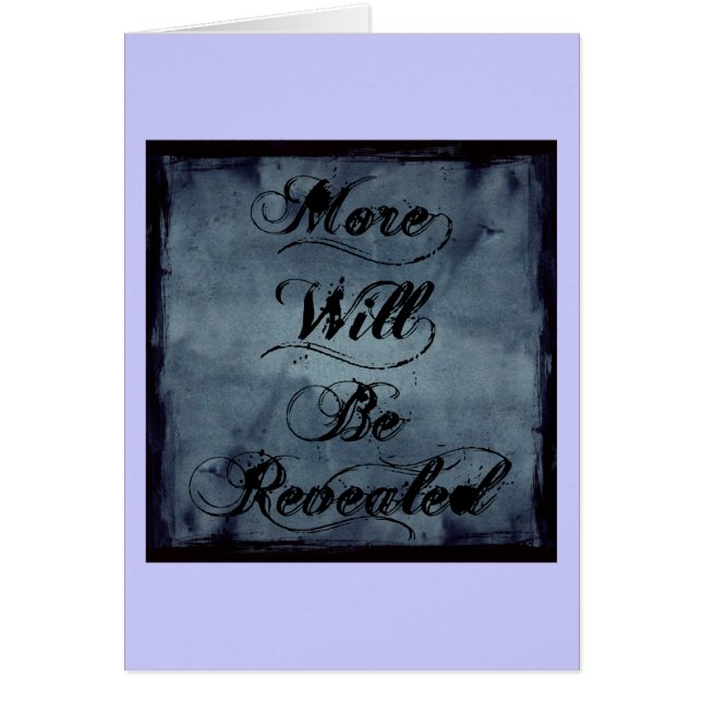 Er zal meer worden onthuld (Voorkant)