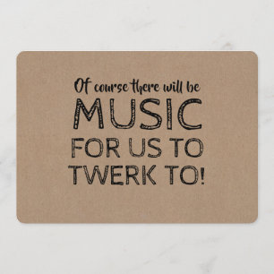 Er zal muziek zijn - het voorstel van Bridesmaid Kaart